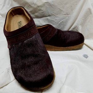 Stegmann Clogs Calf Hair and Leather Sz 9